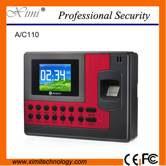 A/C110 fingerprint and card time attendance