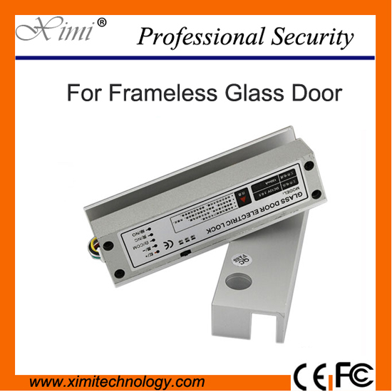 Frameless glass door electric lock